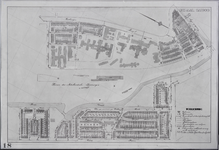 853520 Plattegrond van een deel van de stad Utrecht (het gebied tussen de Asselijnstraat/ Kruisvaart/ Vondellaan en ...